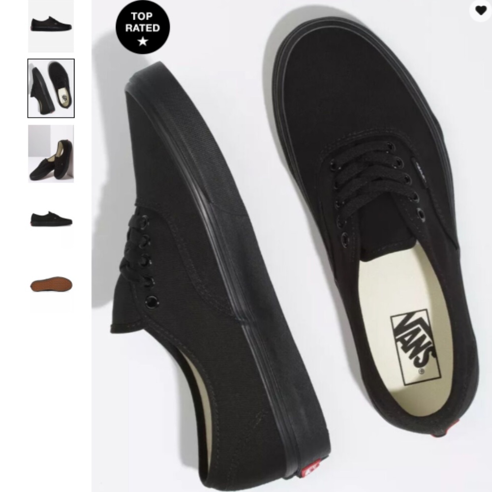 VANS Authentic Black & Black Shoes